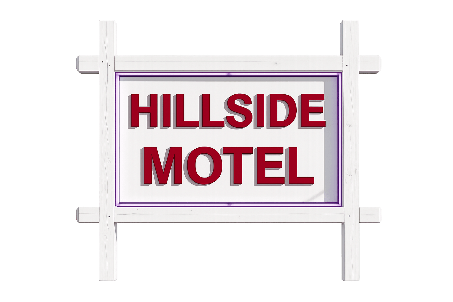 Hillside Motel Signboard